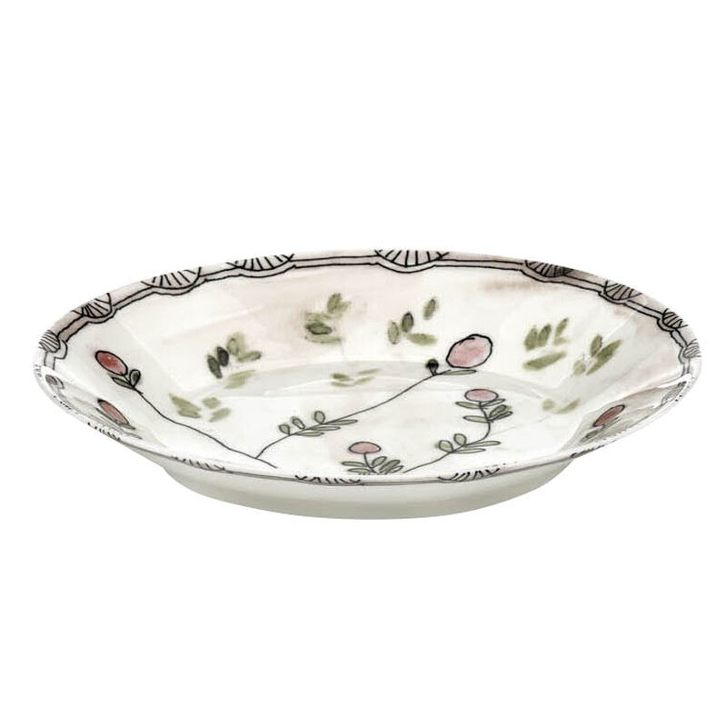 Marni Midnight Flowers Small Deep Plates Set Of 2 - Mirtillo Nude image number 0